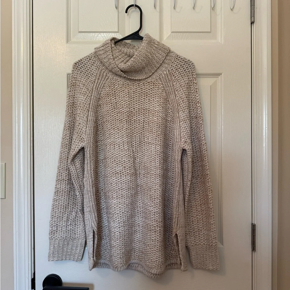 John Richmond Beige Cowl Neck Sweater - Picture 1 of 7